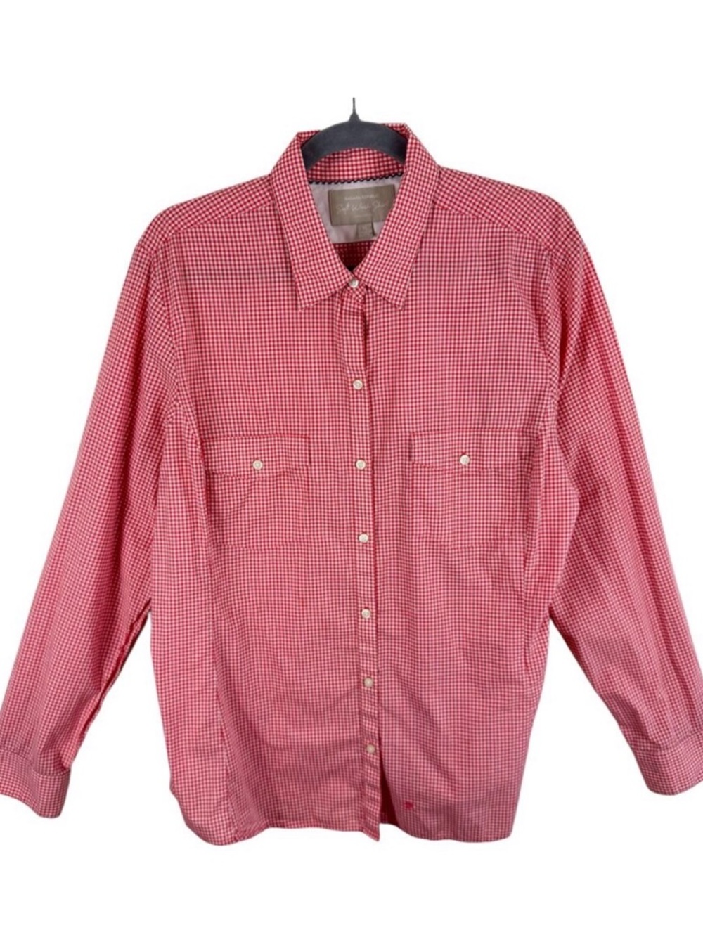 Banana Republic‎ Soft Wash Shirt Cotton Checkered Long Sleeve Button Up Men's XL